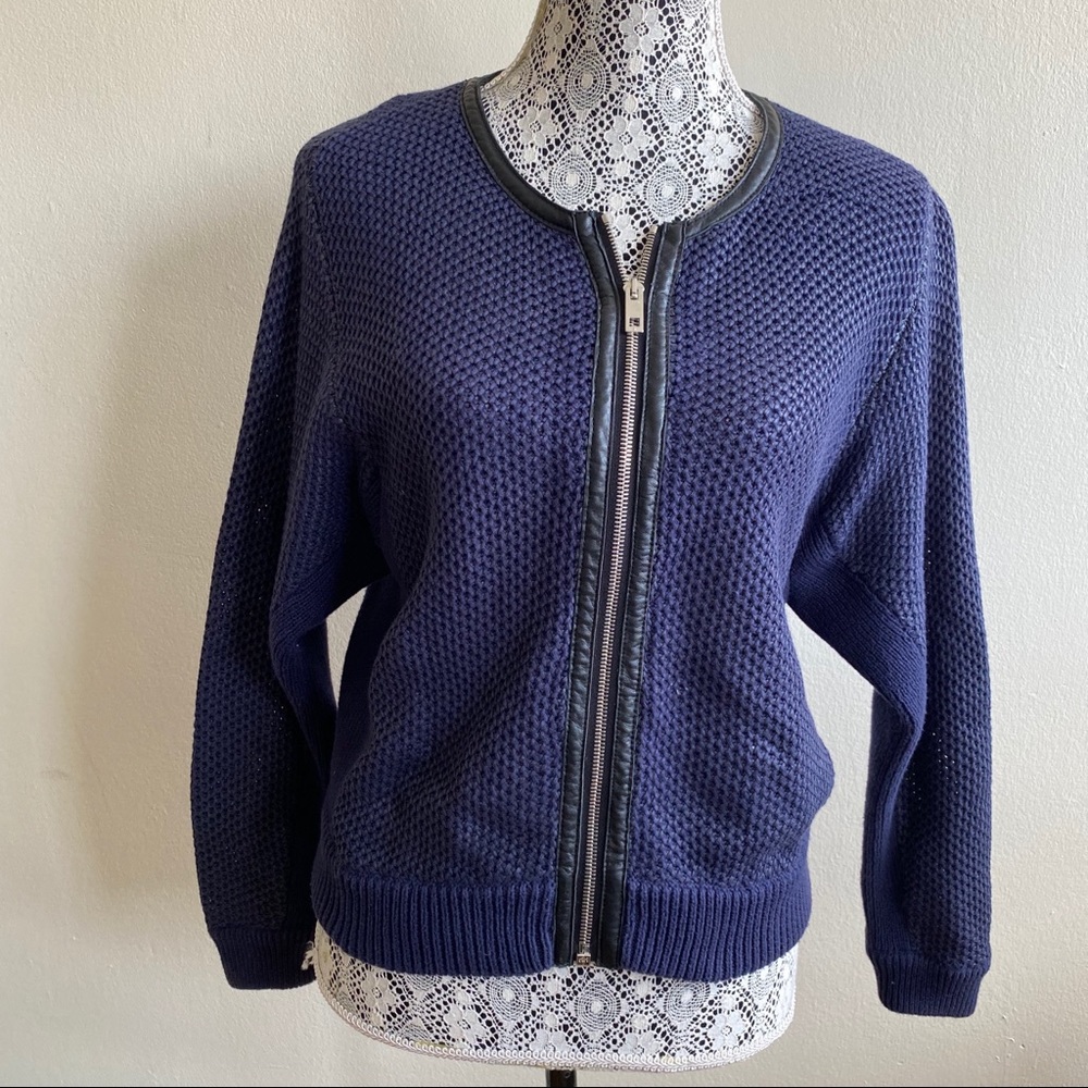 Rag & Bone Knitted Zip Up Cardigan XS